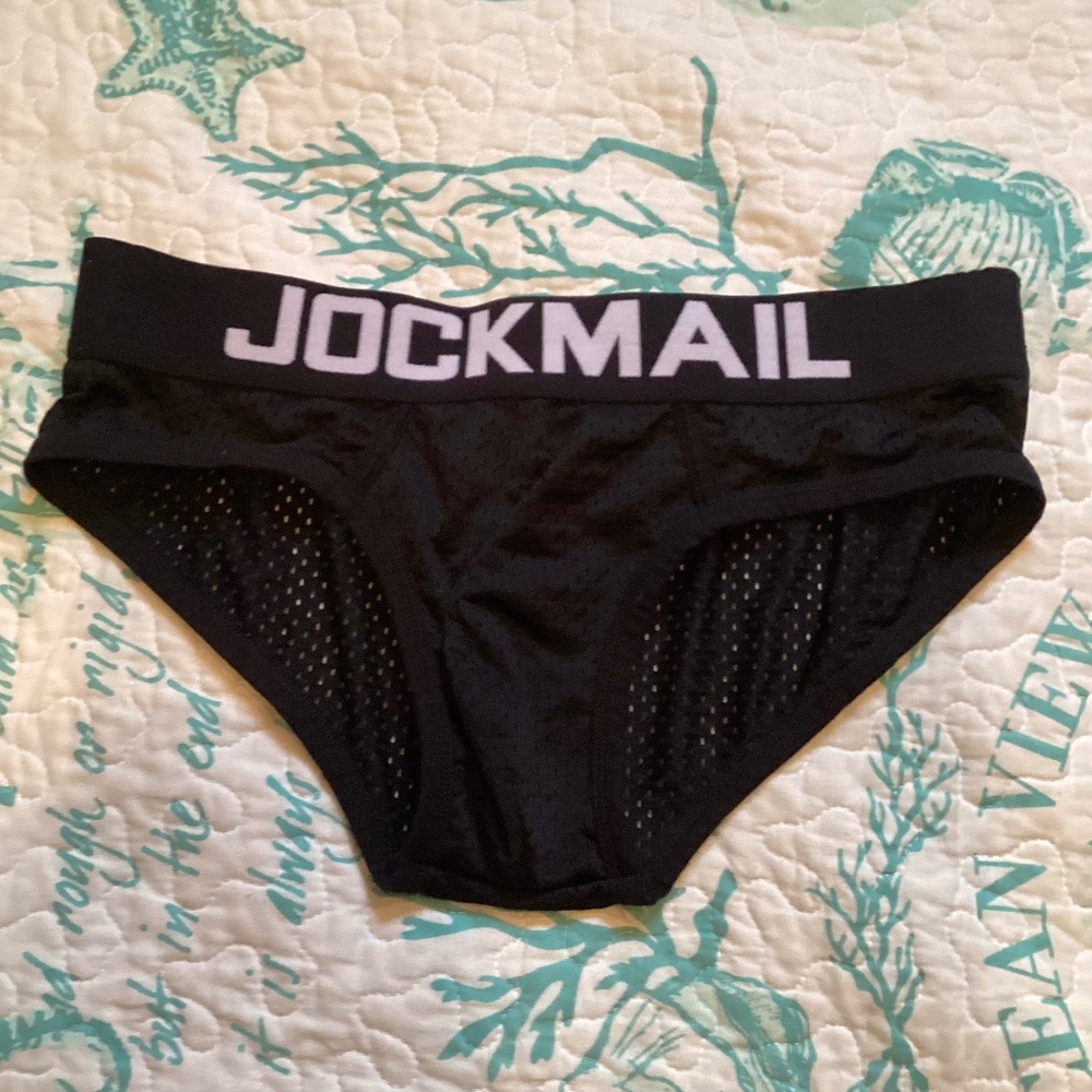 Jockmail, black mesh brief. - Picture 4 of 5